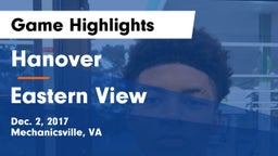 Hanover  vs Eastern View  Game Highlights - Dec. 2, 2017