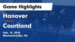 Hanover  vs Courtland  Game Highlights - Feb. 19, 2018