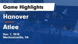 Hanover  vs Atlee  Game Highlights - Dec. 7, 2018