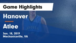Hanover  vs Atlee  Game Highlights - Jan. 18, 2019