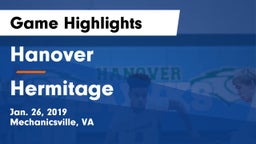 Hanover  vs Hermitage Game Highlights - Jan. 26, 2019
