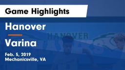 Hanover  vs Varina  Game Highlights - Feb. 5, 2019