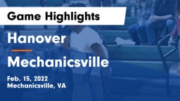 Hanover  vs Mechanicsville  Game Highlights - Feb. 15, 2022