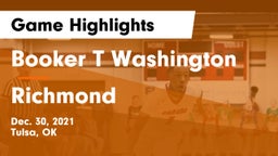 Booker T Washington  vs Richmond  Game Highlights - Dec. 30, 2021