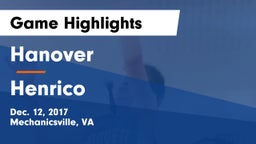 Hanover  vs Henrico Game Highlights - Dec. 12, 2017