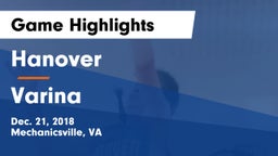 Hanover  vs Varina  Game Highlights - Dec. 21, 2018