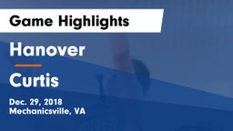 Hanover  vs Curtis  Game Highlights - Dec. 29, 2018