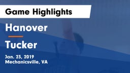 Hanover  vs Tucker  Game Highlights - Jan. 23, 2019