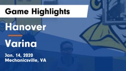 Hanover  vs Varina  Game Highlights - Jan. 14, 2020