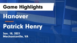 Hanover  vs Patrick Henry  Game Highlights - Jan. 18, 2021