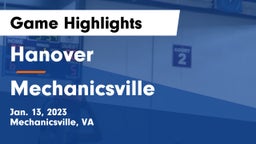 Hanover  vs Mechanicsville Game Highlights - Jan. 13, 2023