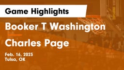 Booker T Washington  vs Charles Page  Game Highlights - Feb. 16, 2023