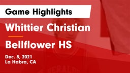 Whittier Christian  vs Bellflower HS Game Highlights - Dec. 8, 2021
