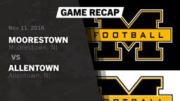 Recap: Moorestown  vs. Allentown  2016