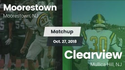 Matchup: Moorestown High vs. Clearview  2018