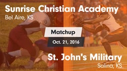 Matchup: Sunrise Christian vs. St. John's Military  2016