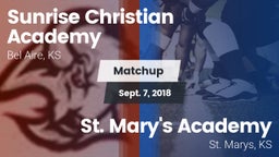 Matchup: Sunrise Christian vs. St. Mary's Academy  2018