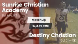 Matchup: Sunrise Christian vs. Destiny Christian  2018