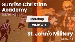 Matchup: Sunrise Christian vs. St. John's Military  2018