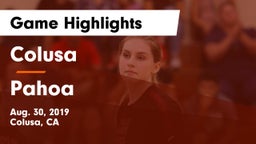 Colusa  vs Pahoa Game Highlights - Aug. 30, 2019