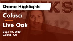 Colusa  vs Live Oak Game Highlights - Sept. 24, 2019