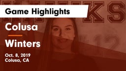 Colusa  vs Winters  Game Highlights - Oct. 8, 2019