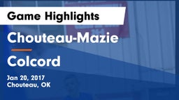 Chouteau-Mazie  vs Colcord Game Highlights - Jan 20, 2017