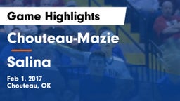 Chouteau-Mazie  vs Salina Game Highlights - Feb 1, 2017