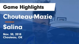 Chouteau-Mazie  vs Salina  Game Highlights - Nov. 30, 2018