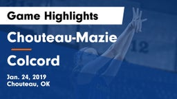 Chouteau-Mazie  vs Colcord  Game Highlights - Jan. 24, 2019