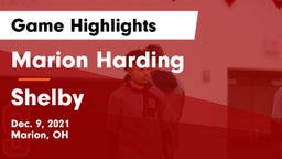 Marion Harding  vs Shelby  Game Highlights - Dec. 9, 2021
