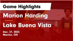 Marion Harding  vs Lake Buena Vista  Game Highlights - Dec. 27, 2023