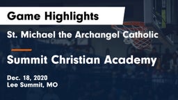 St. Michael the Archangel Catholic  vs Summit Christian Academy Game Highlights - Dec. 18, 2020