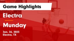 Electra  vs Munday  Game Highlights - Jan. 26, 2023