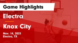 Electra  vs Knox City  Game Highlights - Nov. 14, 2023