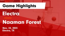 Electra  vs Naaman Forest Game Highlights - Nov. 24, 2023