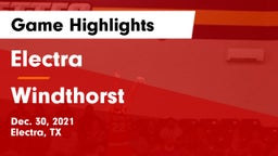 Electra  vs Windthorst  Game Highlights - Dec. 30, 2021