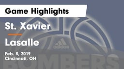 St. Xavier  vs Lasalle  Game Highlights - Feb. 8, 2019