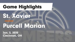 St. Xavier  vs Purcell Marian  Game Highlights - Jan. 3, 2020