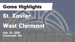 St. Xavier  vs West Clermont  Game Highlights - Feb. 25, 2020
