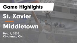 St. Xavier  vs Middletown  Game Highlights - Dec. 1, 2020