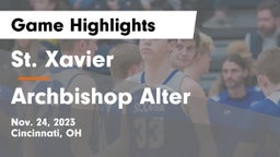 St. Xavier  vs Archbishop Alter  Game Highlights - Nov. 24, 2023