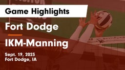 Fort Dodge  vs IKM-Manning  Game Highlights - Sept. 19, 2023