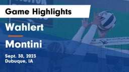 Wahlert  vs Montini Game Highlights - Sept. 30, 2023