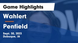 Wahlert  vs Penfield  Game Highlights - Sept. 30, 2023