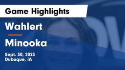 Wahlert  vs Minooka  Game Highlights - Sept. 30, 2023