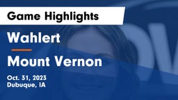Wahlert  vs Mount Vernon  Game Highlights - Oct. 31, 2023