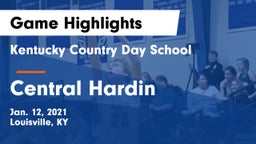 Kentucky Country Day School vs Central Hardin  Game Highlights - Jan. 12, 2021