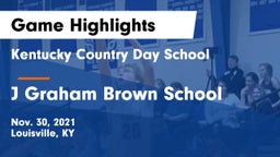 Kentucky Country Day School vs J Graham Brown School Game Highlights - Nov. 30, 2021