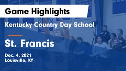 Kentucky Country Day School vs St. Francis  Game Highlights - Dec. 4, 2021